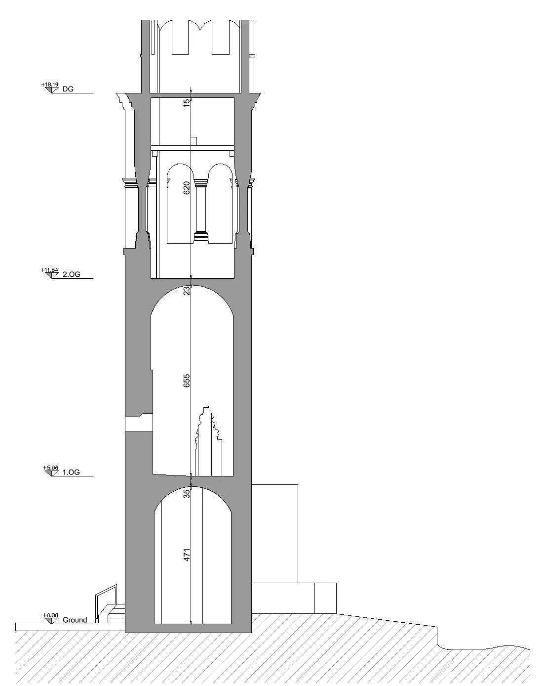 Τομή Β-Β, DWG 1:100