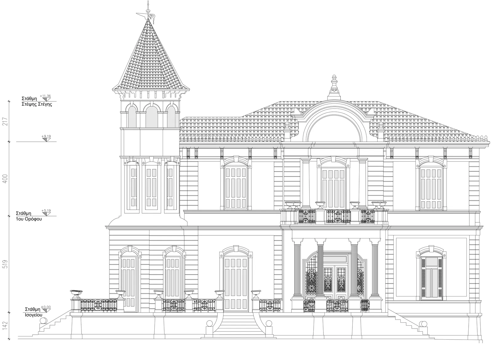 Bâtiment traditionnel, rue Emmanouil Benaki, Kifissia
